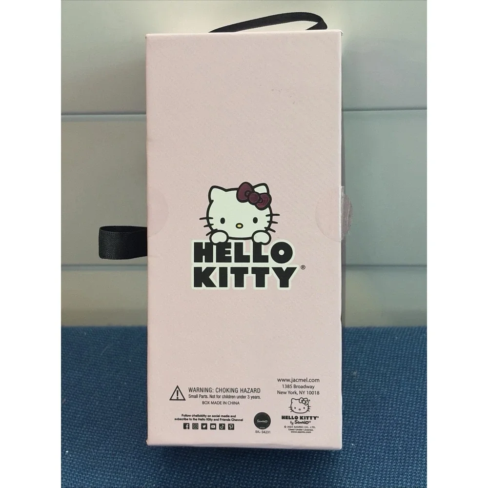 Sanrio Hello Kitty Face Pave 3D Bling Keychain Bag Charm